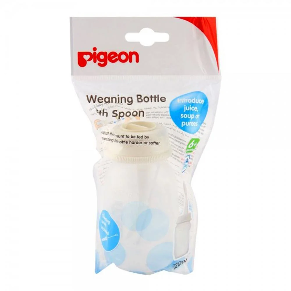 Pigeon Weaning Bottle with Spoon 6M+