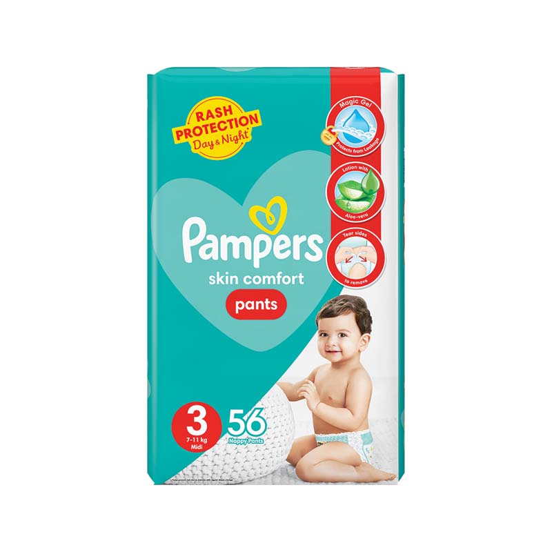 Pampers Skin Comfort Pants 7-11kg midi 56 Nappy Pants